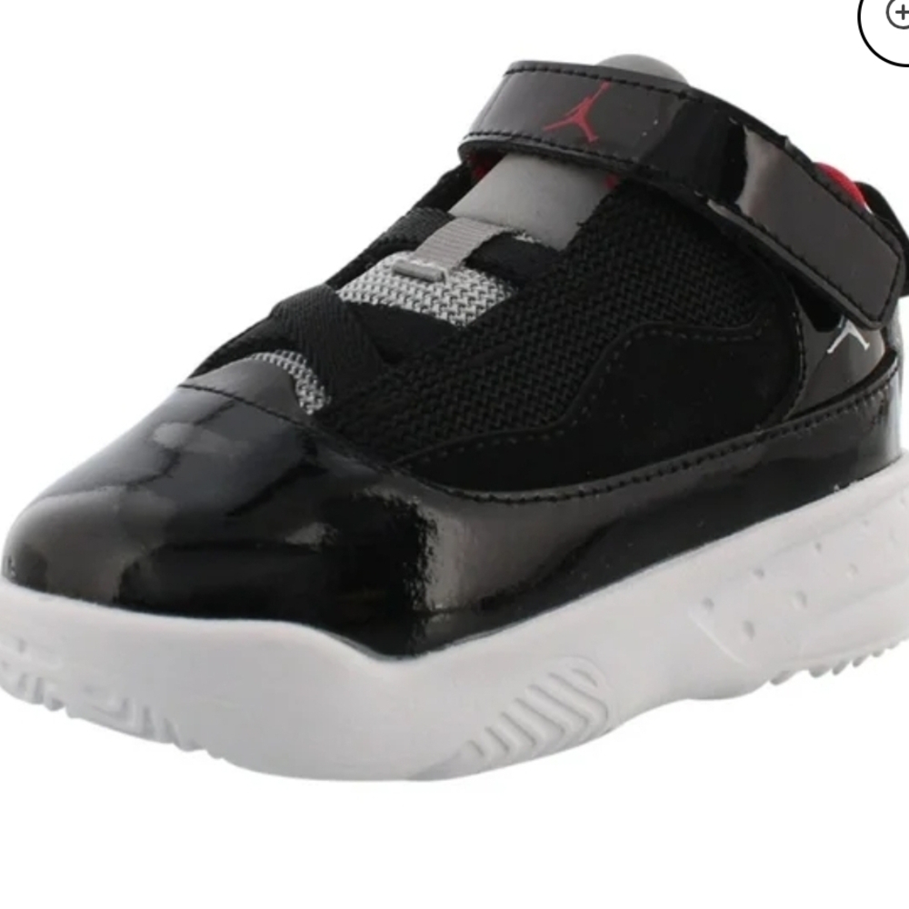 Jordan Kids Black and Gray Sneakers